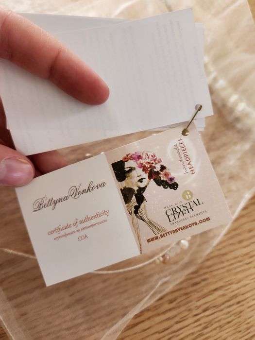 Сватбени бижута и аксесоари - диадема и обеци