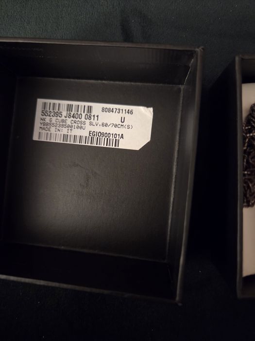 Lănțișor Gucci cu pandantiv cruce din argint