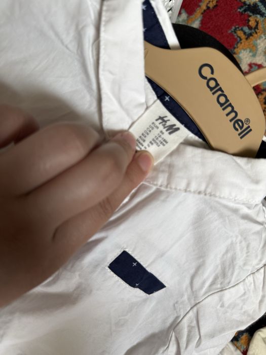 H&M рубашка с бабочкой и бодик
