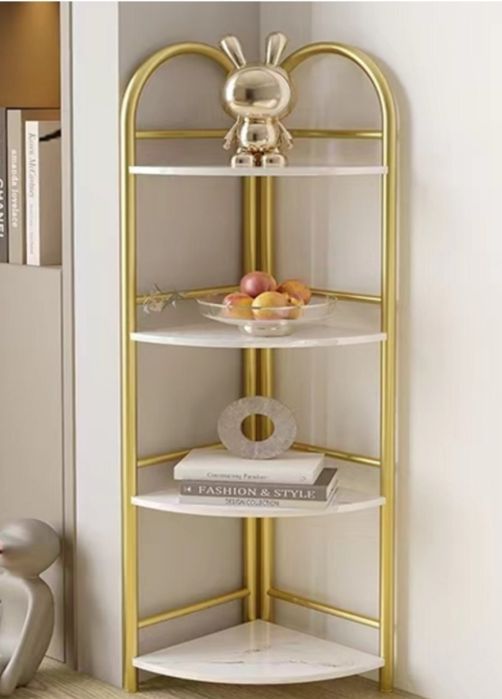 Роскошная угловая полка этажерка для интерьера