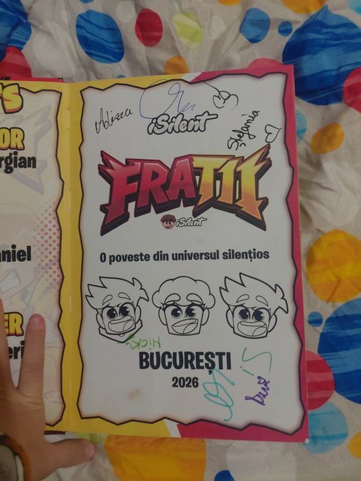 Carte de Isilent cu semnaturile la toti pritenii lui