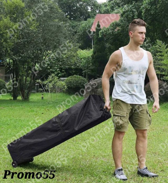 Калъф за сгъваема шатра хармоника, с колелца и две дръжки