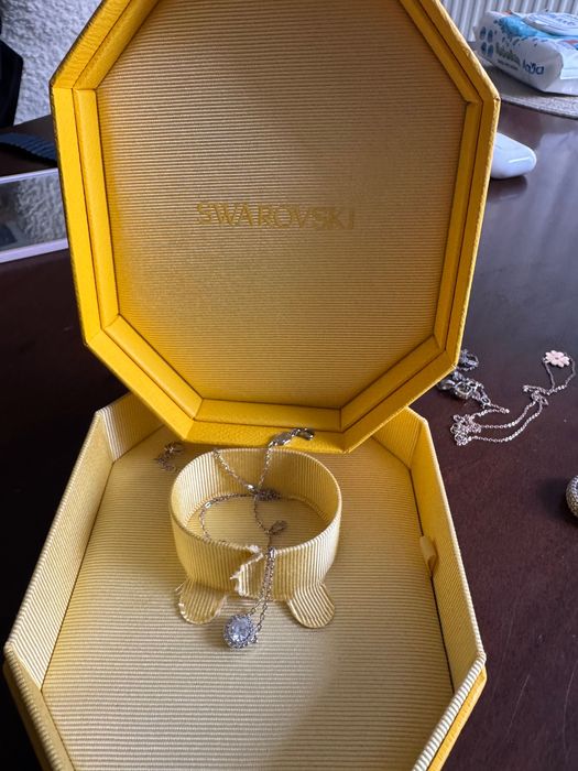 Сребърно колие Swarovski