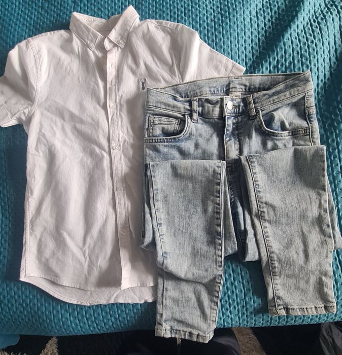 Camasa next și blugi LC waikiki 9-10 ani