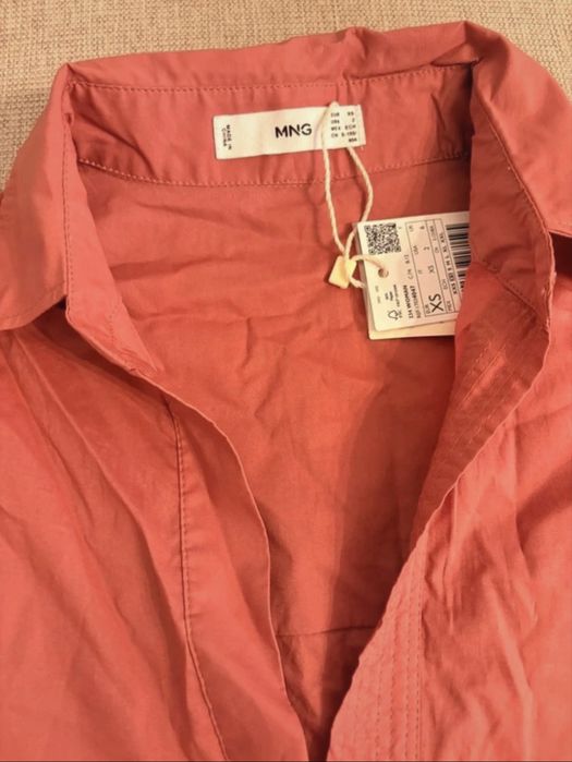 Cămașă damă Mango coral – mărimea XS – nouă cu etichetă