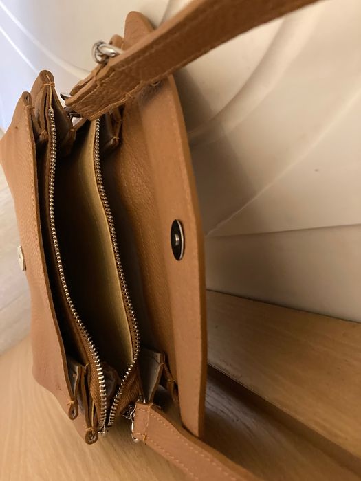 Чанта естествена кожа Vera Pelle made in Italy