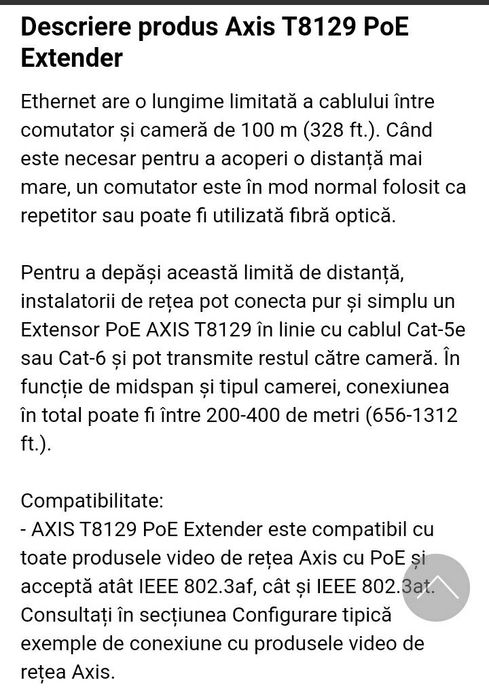 Extender POE Axis(NOU)+SFP
