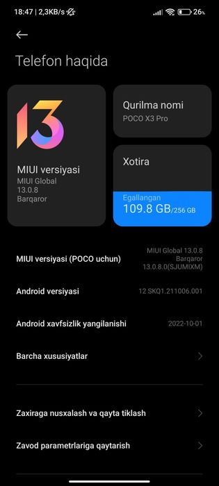Poco X3 pro 256/8