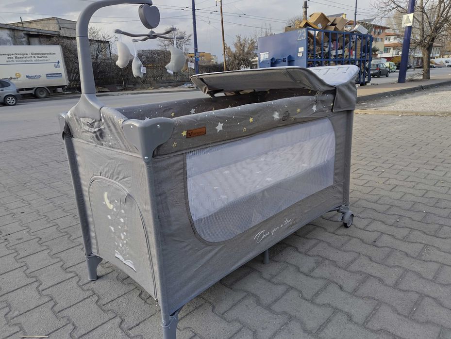 CANGAROO Детска кошара Once upon a time 3 сив