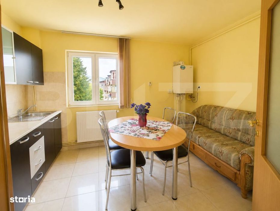 Apartament 2 camere decomandat, 57 mp + balcon, mobilat si utilat