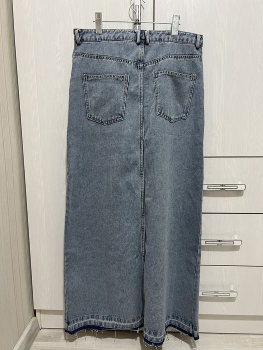 Джинсовая юбка макси