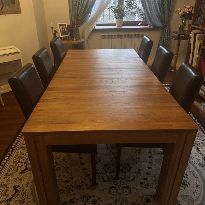 Французский обеденный стол из массива дуба — классика, качество