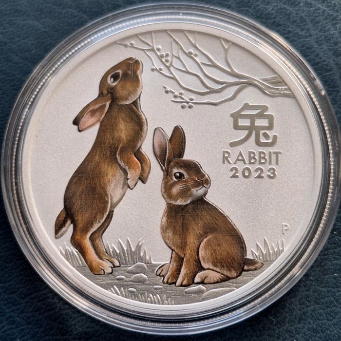 1 oz цветен лунар, 2023, Година на заека