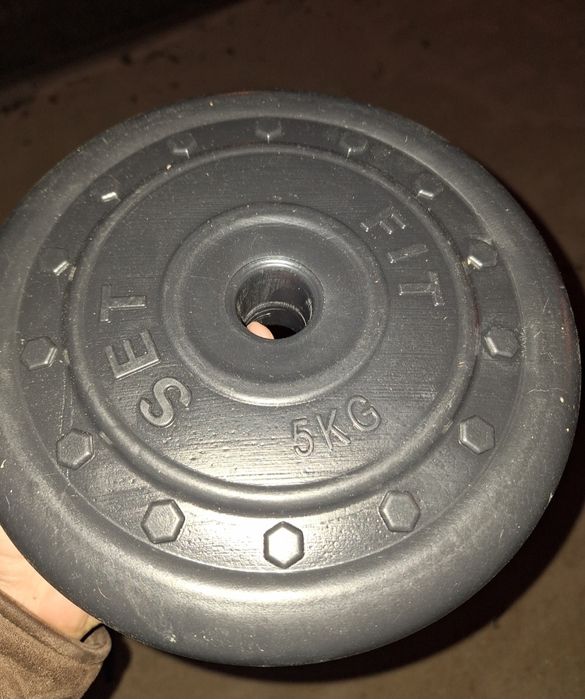 Комплект за вкъщи - 100кг тежести , 2 лоста големи и 2 малки заДъмбели