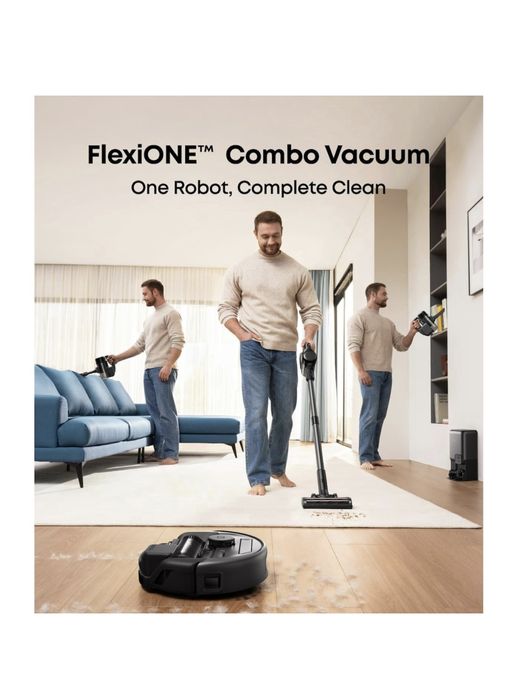 Aspirator robot eufy E20 3-in-1, 8.000Pa/30000Pa, Statie Auto-Golire