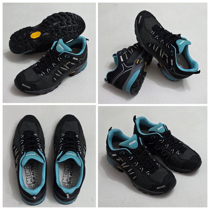 Ghete Meindl SX 1.1 GTX black/petrol, pantofi impermeabili Gore Tex Vibram, Nr. 39, 5 EU