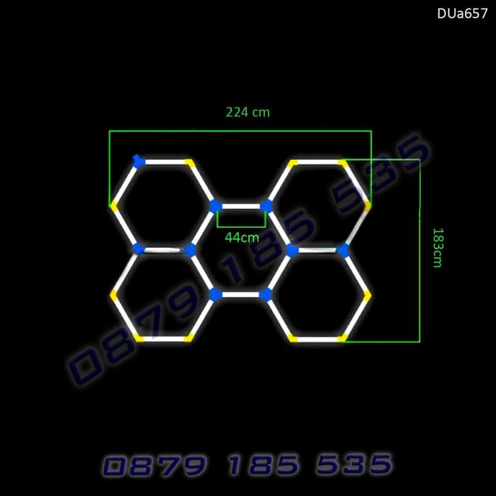 LED панели Пчелна пита осветление интериор гараж лампи работа таван