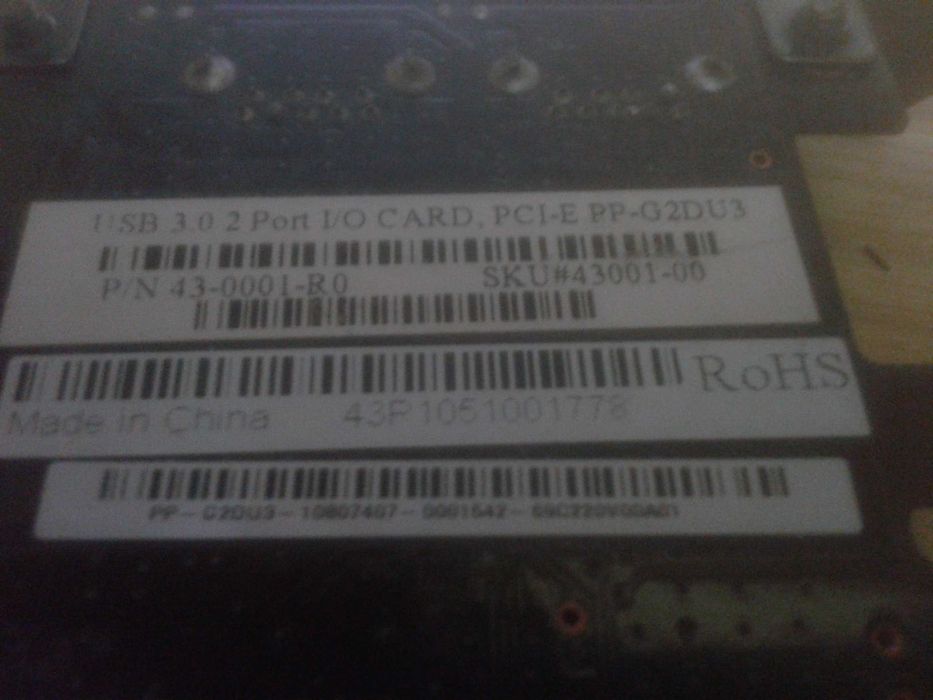 Компютърна карта Пи Си Ай Експрес за USB 3.0 с модул за 4 USB 2.0