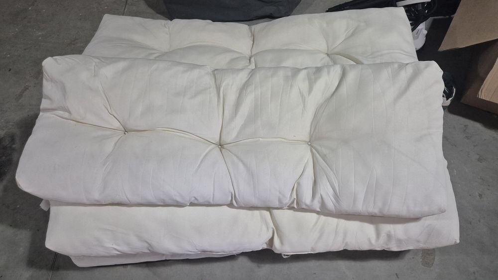 Set perne de paleti vidaXL, 10 buc., crem