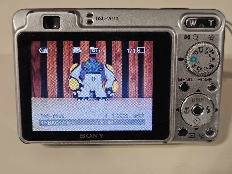 Y2K Aparat foto digital compact Sony W110 7.2MP 4x Zoom
