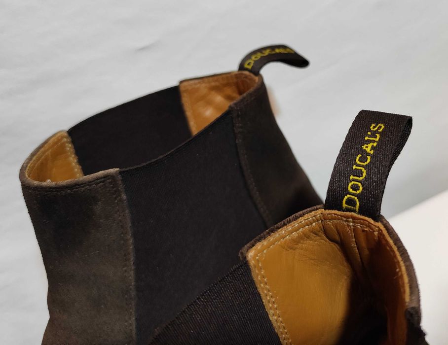 Ghete chelsea 43 plain toe suede Doucal's piele naturala moale