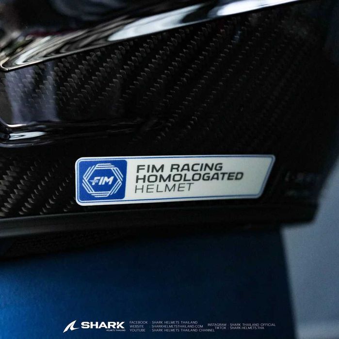 Мото Каска за мотор  SHARK AERON GP BLANK SP  BLUE Official FIM MotoGP