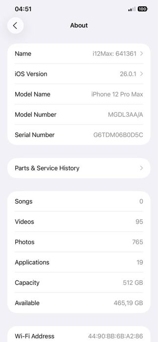 iPhone 12 Pro Max 512GB / Holati ideal