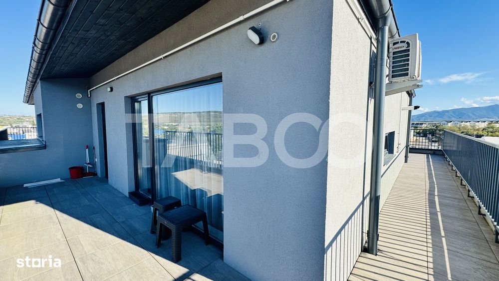 Penthouse cu terasa de 51mp de vanzare 3 camere 2 bai 1 parcare Sibiu — fotografia 2