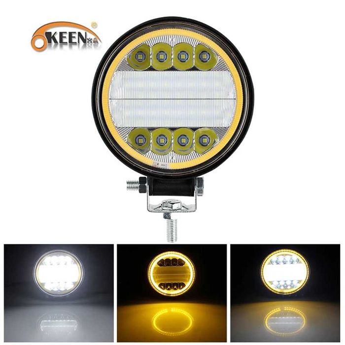 Мощен 126W LED ЛЕД Диоден Фар Работна Лампа Задна Светлина 12V 24V