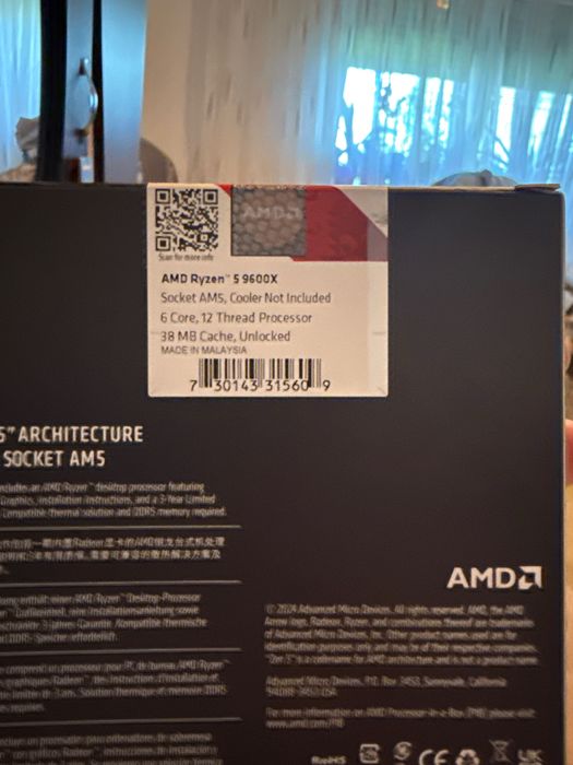 AMD Ryzen 5 9600x unlocked