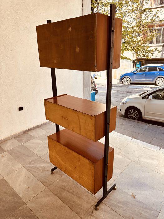 Италианска модулна винтидж етажерка/секция от 60-те