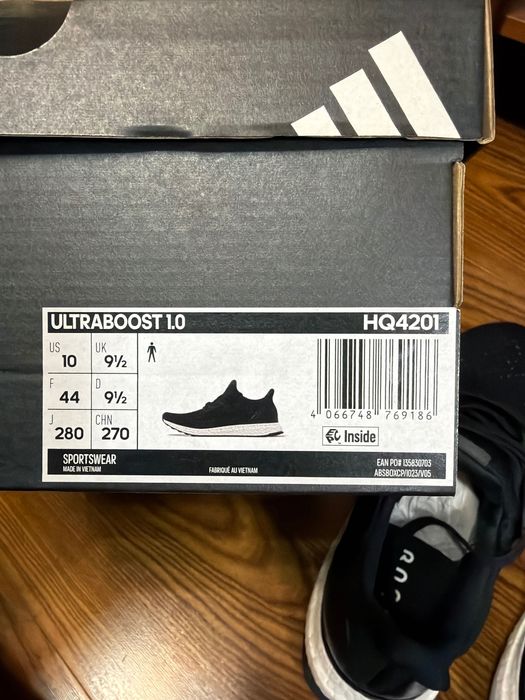 adidas ultra boost 1.0 black 44