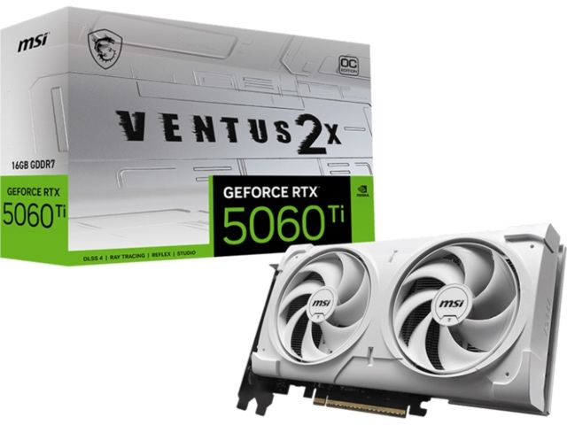 ЧИСТО НОВА 5060 Ti 16 gb Ventus Бяла
