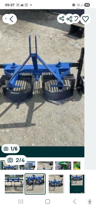 Mașină de plantat semănat cartofi cu două rânduri pentru tractor trans
