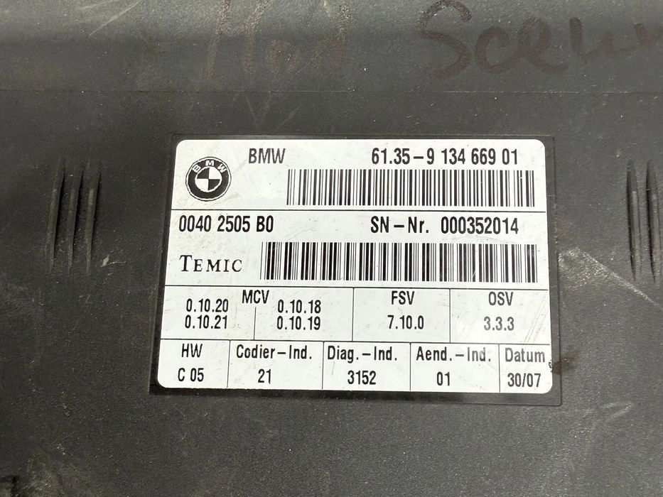 MODUL SCAUNE BMW 325I SERIA 3 E93 SE 3.0 BENZINA 2007 COD OEM 6135913466901 2005-2012