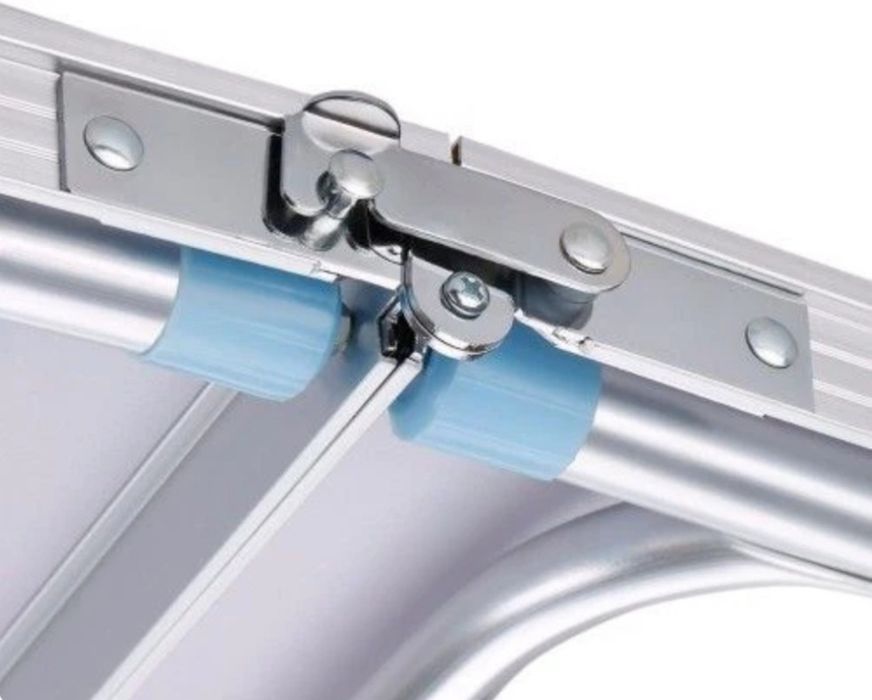 Masa pliabila MDF camping tip valiza 120 x 60 x 70 alb/maro