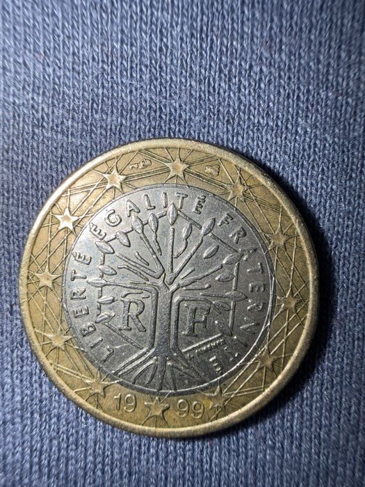 1 Euro Rare 1999 Liberte Egalite Fraternite Coin Good condition