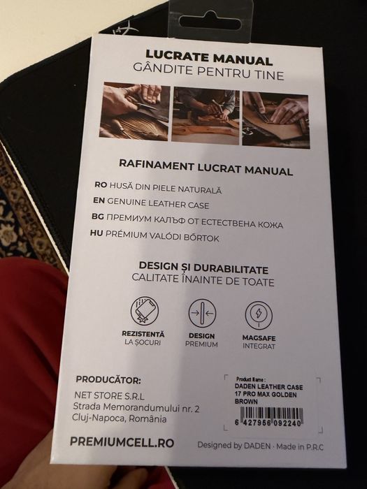 Husa iPhone 17 Pro Max piele naturala