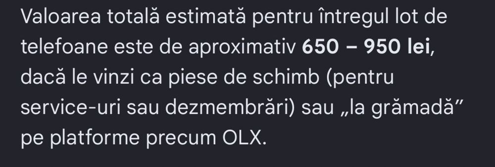 Vand telefoane defecte