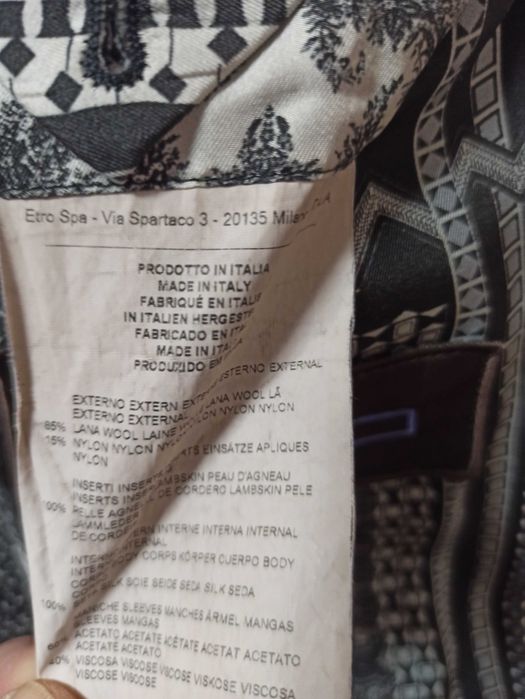 Palton ETRO Milano marimea 52