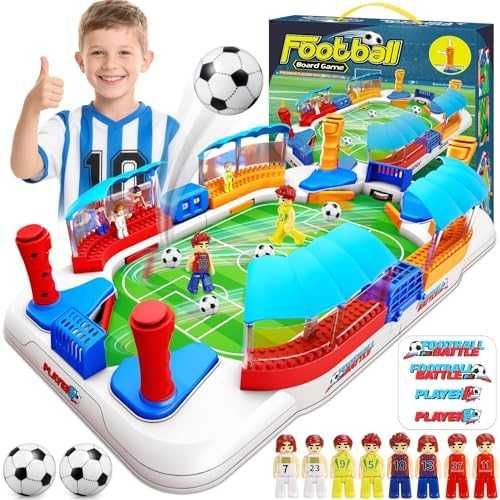 Нова Детска футболна игра маса с фигурки звънец резултат стадион и табло за деца идеален подарък