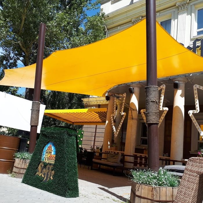 Тент на летники терассы кафе