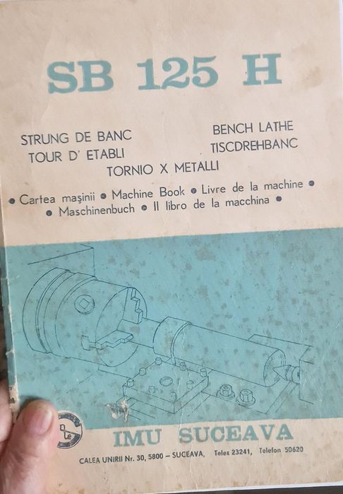 Strung de banc precizie SB 125 (IMU Suceava) – Alimentare 220V – Compl