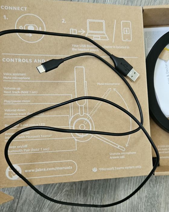 Jabra Evolve2 65 MS Stereo Black – перфектно състояние
