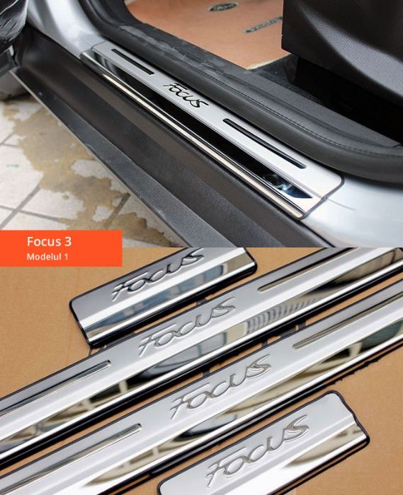 Ornamente / protectii INOX praguri - Ford Focus, Fiesta, C-Max, Kuga 2