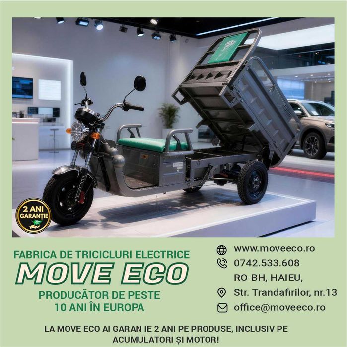 Triciclu electric persoane adulte Premium RO omologat - 60V/45Ah