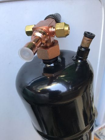 Rezervor instalatii frigorifice butelie freon 2.2L cu robinet nou