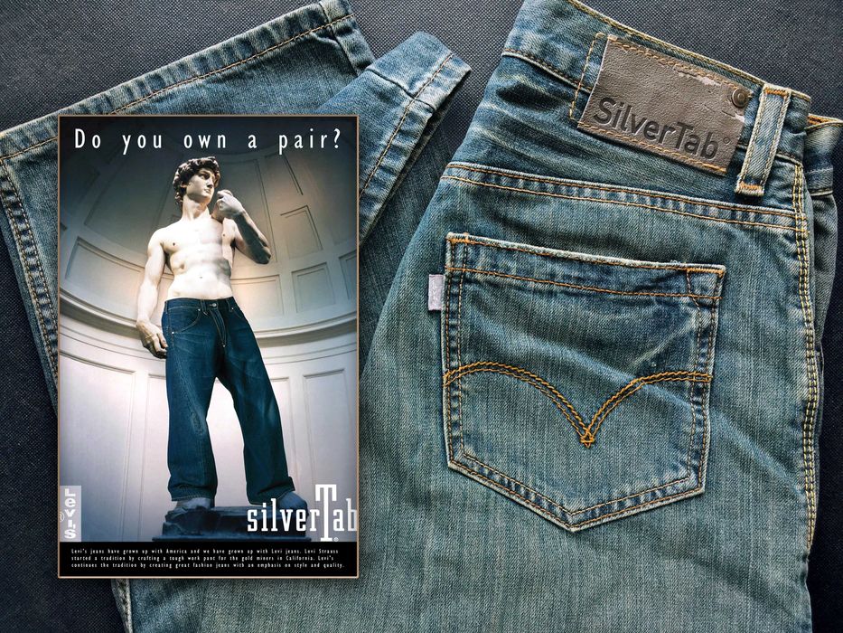 VINTAGE 2008 Made in Mexico LEVI'S® SilverTab® BAGGY Jeans — W31⅓ L34