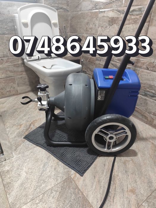 Desfundare canalizare, Rac electric, camera video Utilaj Profesional