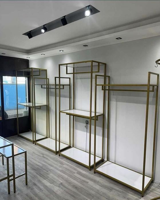 Кийим дўконлари учун замонавий дизайнда мебеллар тайёрлаймиз!
Дўконинг